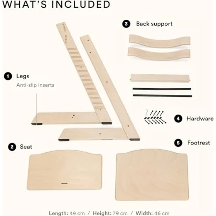 Stokke Tripp Trapp Hochstuhl mit ergonomischem Design, terracotta – Bild 3