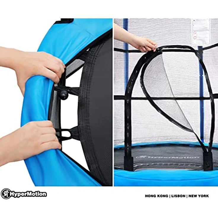 HyperMotion Kindertrampolin 140 cm, mit Sicherheitsnetz für Indoor & Outdoor, bis 45 kg, für Kinder von 3 bis 6 Jahren – Bild 4