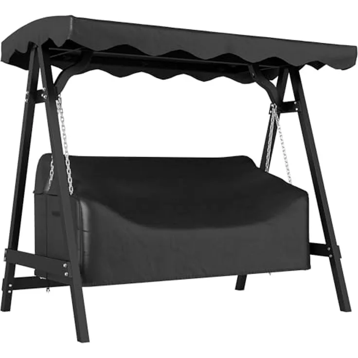 Outsunny Gartenmöbel-Schutzhülle Hollywoodschaukel Abdeckung (UV-Beständig Abdeckplane, 1-St, für 3-Sitzer Gartenschaukel), Wasserdicht, UV-beständig, mit Reißverschluss