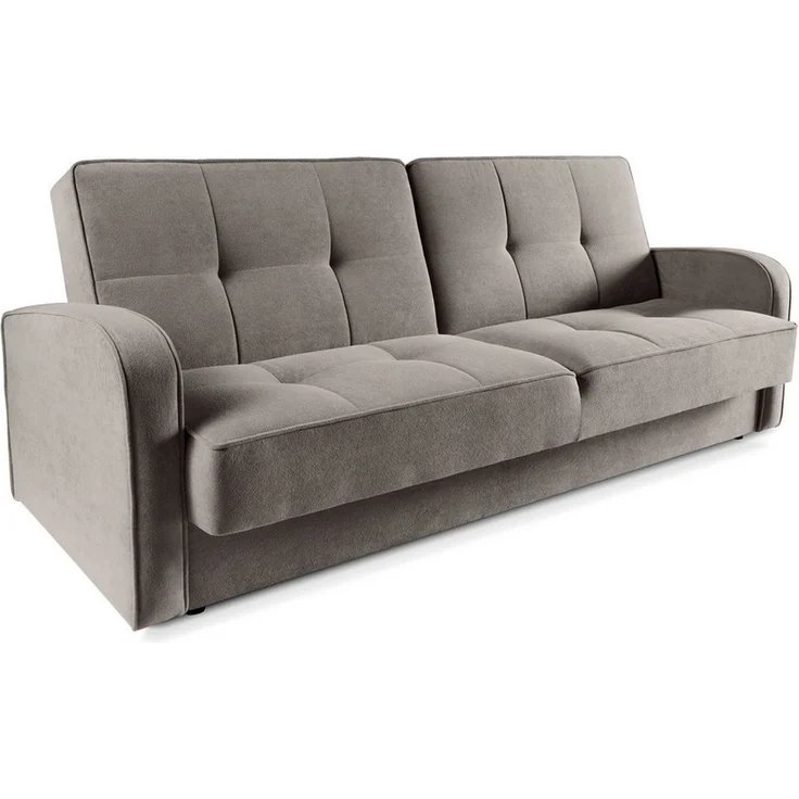 Beautysofa Schlafsofa PAVO 3-Sitzer mit Armlehnen, mit Bettfunktion und Bettkasen – Bild 1