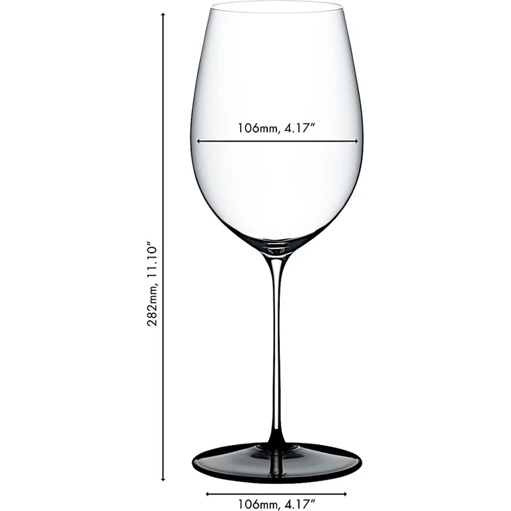 RIEDEL 4110/00 FATTO A MANO BLACK TIE Bordeaux Grand Cru Weinglas – Bild 2
