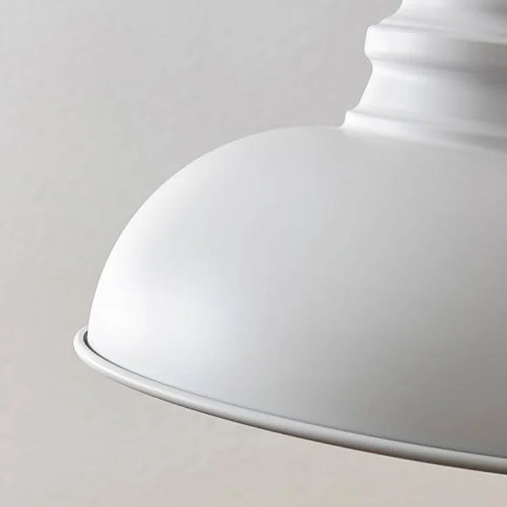 Lindby Pendelleuchte 'Cliona', mattweiß, Metall, Ø 31 cm, E27 für Wohnzimmer & Esszimmer – Bild 8