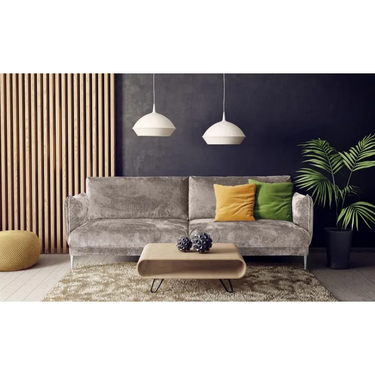 Sofa Designersofa MADISON 3-Sitzer Stoff Tender Way Beige