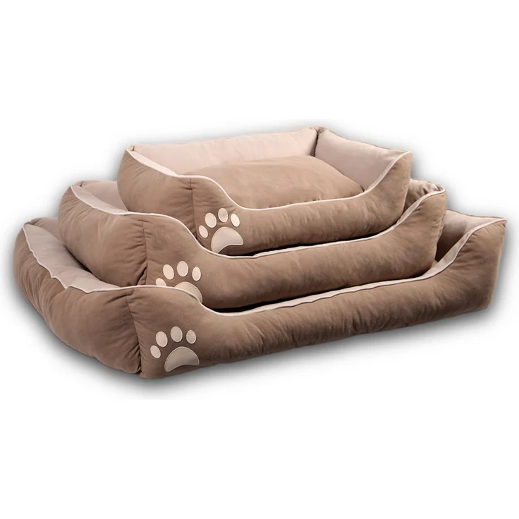 Paws & Whiskers 'Lucy Dog & Cat L - Brown' Haustierbett, Braun / Beige, 75 x 95 x 22 cm – Bild 6