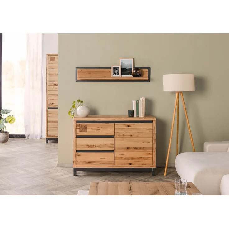 Sideboard Kernbuche 120x45x85 natur geölt VILLANDERS #110 – Bild 9