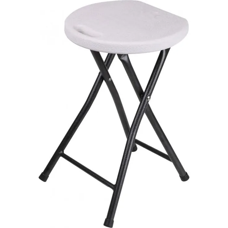 Sunnydays Sitzhocker Klapp-Hocker Klappstuhl Klapphocker Stuhl 30 x 30 x 45 (H) cm (Sitzfläche: 29 x 27 cm), praktischer Tragegriff im Sit