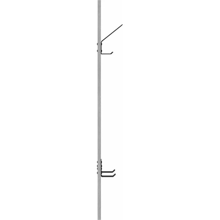 vidaXL Wandmontierter Kleiderständer Grau Sonoma 20 x 1,5 x 100 cm 874464 – Bild 5