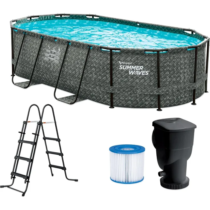 Summer Waves Active Frame Pool | Aufstellpool oval