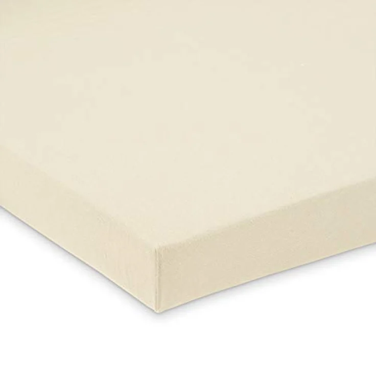 FabiMax Jersey Spannbettlaken für Laufgitter, 75x100 cm, beige – Bild 2