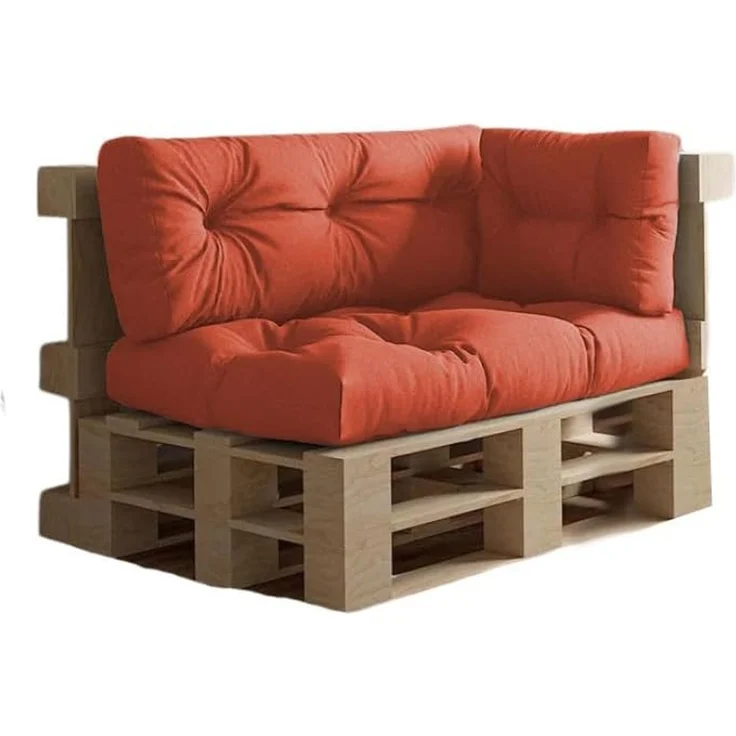 chilly pilley Palettenkissen Wasserdicht Palettenauflage Palettenpolster Palettenmöbel Gartenkissen Wasserfest Wasserabweisend viele Größen und Farben (Set 3 er. Orange) – Bild 1