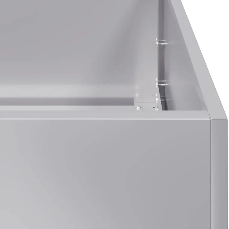 vidaXL Pflanzkübel 80x40x80 cm Verzinkter Stahl 860715 – Bild 7