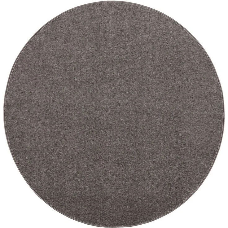 Sanat Teppich UNI, auch als Läufer und Rund, rund, Höhe: 13 mm, robuster Kurzflorteppich, große Farbauswahl, Wohnzimmer, alle Räume – Bild 2