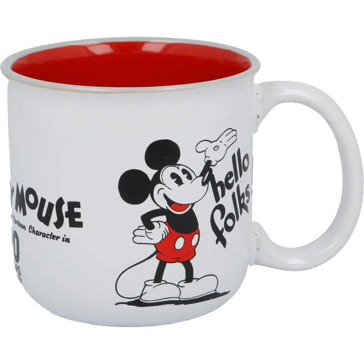 Mickey Mouse Becher Keramik Tasse Tee Kaffee Becher Pott im Geschenkkarton