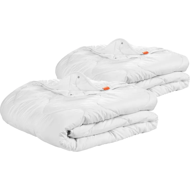 sleepling 4 Jahreszeiten Bettdecke 155x220 cm 2er Set, Made in EU, Ökotex 100, Waschbar 60 Grad, Vierjahreszeiten Steppdecke 155x220, 100% feine Mikrofaser, 2 Stück