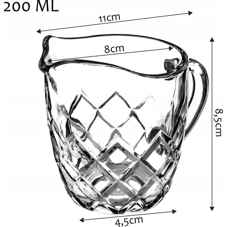 KADAX Milchkännchen, Creme, Milchkännchen aus Glas, 200 ml – Bild 3