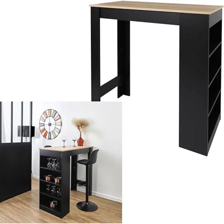 HOME DECO FACTORY Rollcontainer Büro 3 Schubladen Abschließbar Weiß – Bild 4