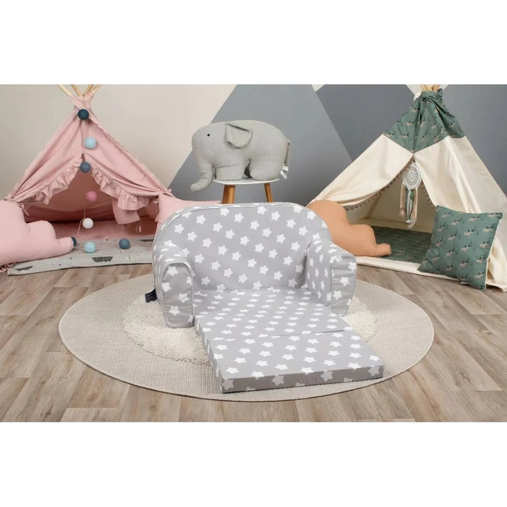 yourhouse24 Kindersofa SNUGKIDS Doppelsofa Kindercouch Kindermöbel Sterne – Bild 2