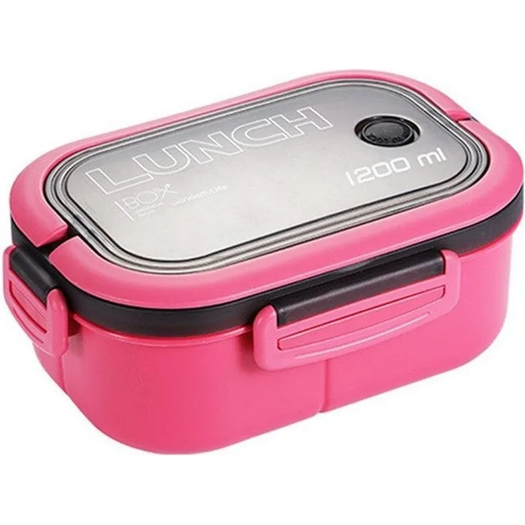 Diwzbyn Lunchbox für Kinder und Erwachsene, Brotdose mit Fächern, 14,5 x 21 x 8 cm