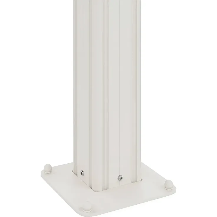 Vente-unique - IZEDA Terrassenüberdachung PlastikMetall Weiß - B 298 cm x H 200 cm x L 400 cm – Bild 4