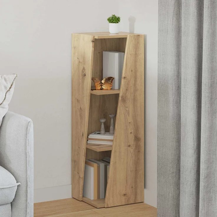 vidaXL Seitenregal Artisan-Eiche 33 x 32 x 100,5 cm Holzwerkstoff 892426 – Bild 1