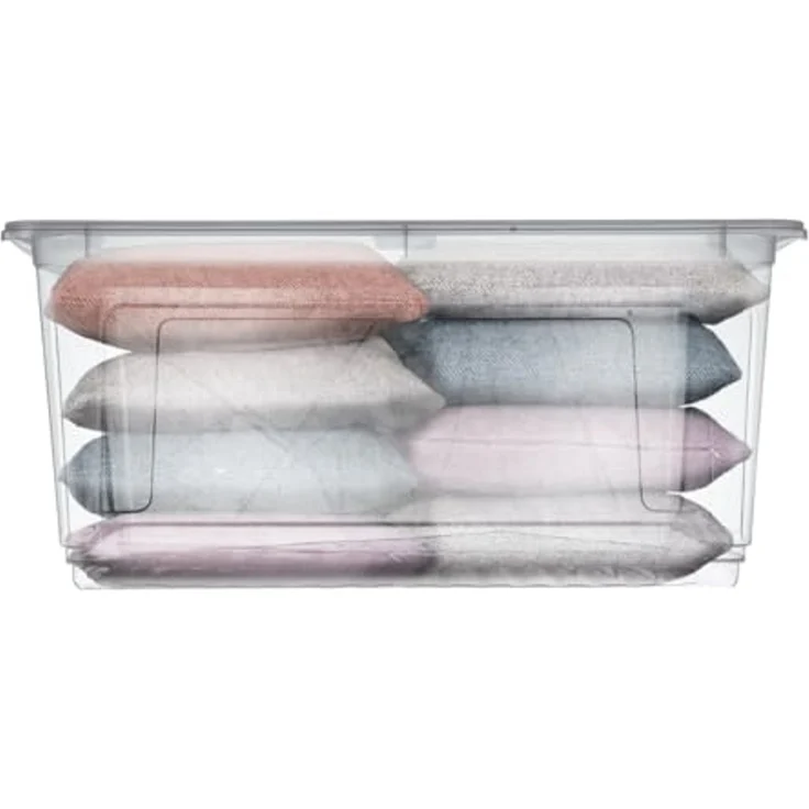 keeeper Aufbewahrungsbox mit Air Control System, Clearbox, 43 l, 59 x 39 x 27 cm, Bea, Natur (Transparent) – Bild 6