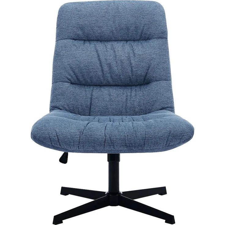 Vente-unique - SELENDO - Sessel mit gerader Rückenlehne - Metall - Blau - 68 x 77 x 104 cm – Bild 3