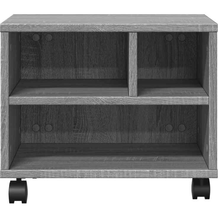 vidaXL Druckerständer mit Rollen Grau Sonoma 41x32x34,5 cm 840616 – Bild 4