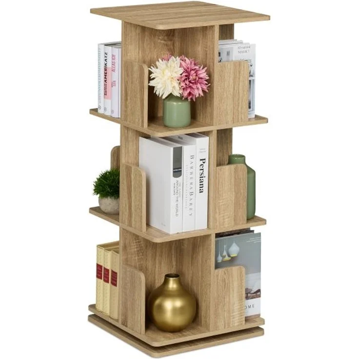 Bücherregal eckig Holzoptik 10050639_348 – Bild 1