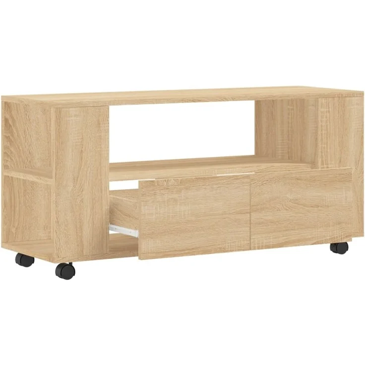 vidaXL TV-Schrank Sonoma-Eiche 102x34,5x43 cm Holzwerkstoff 833745 – Bild 11