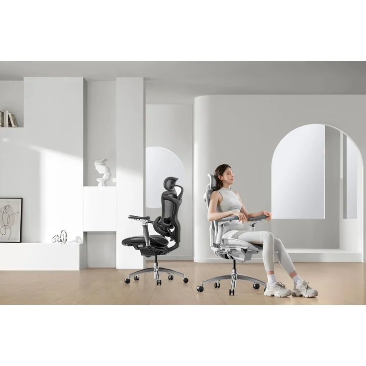 Sihoo 'Doro C300 Pro' ergonomischer Schreibtischstuhl, 130 x 75,5 cm, in Weiß – Bild 6