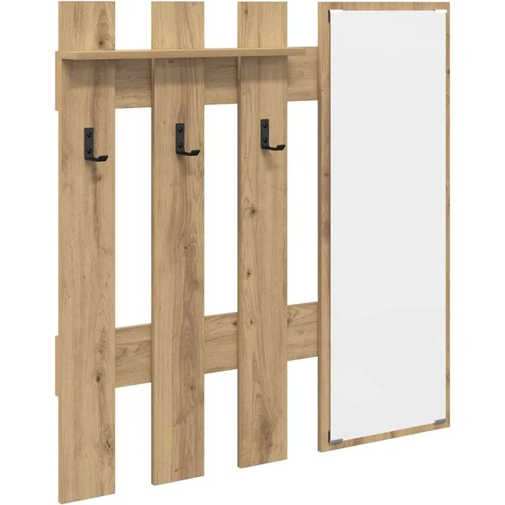 vidaXL Wandmontierter nachttisch Artisan-Eiche 100 x 10 x 100 cm 874514 – Bild 1