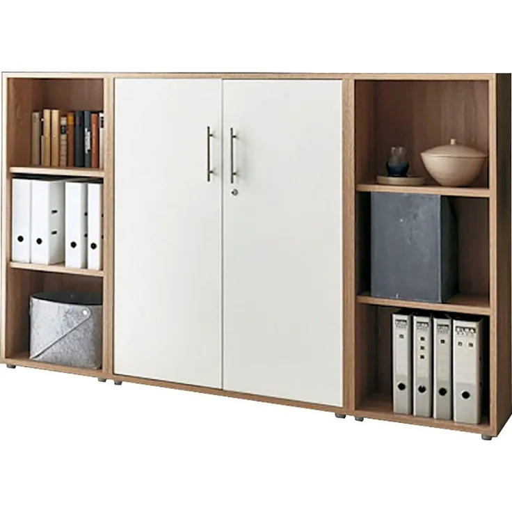 BMG Möbel Büromöbel-Set TABOR 2 niedrig, (Set, 2-tlg)