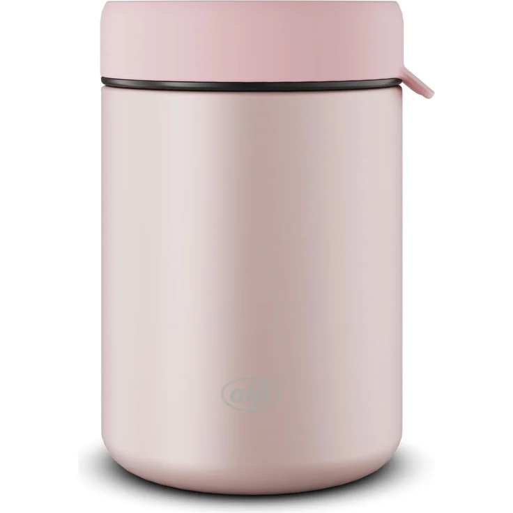 Alfi Thermobehälter ISO FOOD MUG, Thermobehälter für Essen, spülmaschinenfest, Edelstahl, Kunststoff, Silikon, (1-tlg), 0,35l, 5h heiß & 10h kalt, dicht & auslaufsicher, mit Göffel – Bild 1