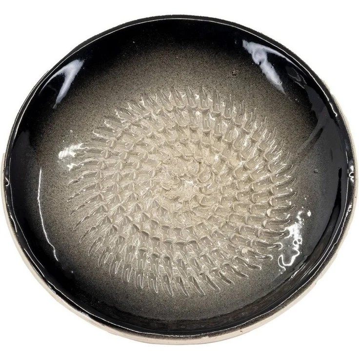 Kaladia Multireibe 812, Uni Schwarz, Keramik, Reibeteller Keramik einfarbig - Durchmesser ca. 12cm - Made in Spain – Bild 1