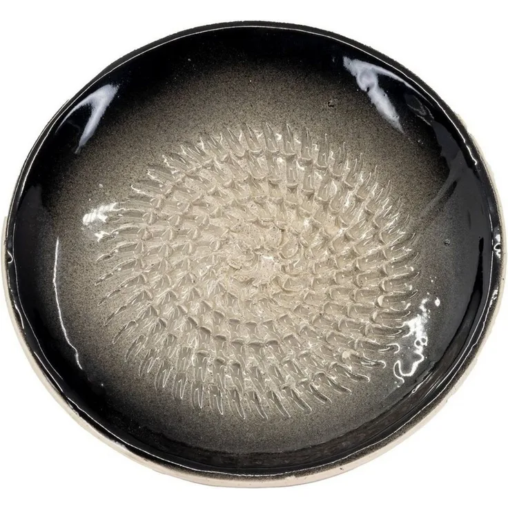 Kaladia Multireibe 812, Uni Schwarz, Keramik, Reibeteller Keramik einfarbig - Durchmesser ca. 12cm - Made in Spain