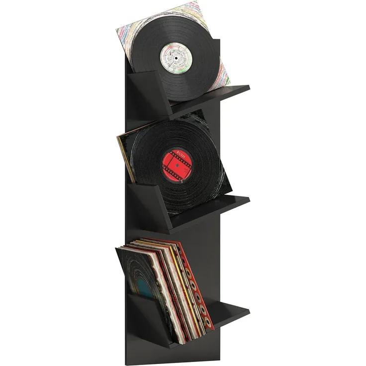 VCM CD / DVD Media Regal Lona 912659 Schwarz H. 106 x B. 33 x T. 26 cm