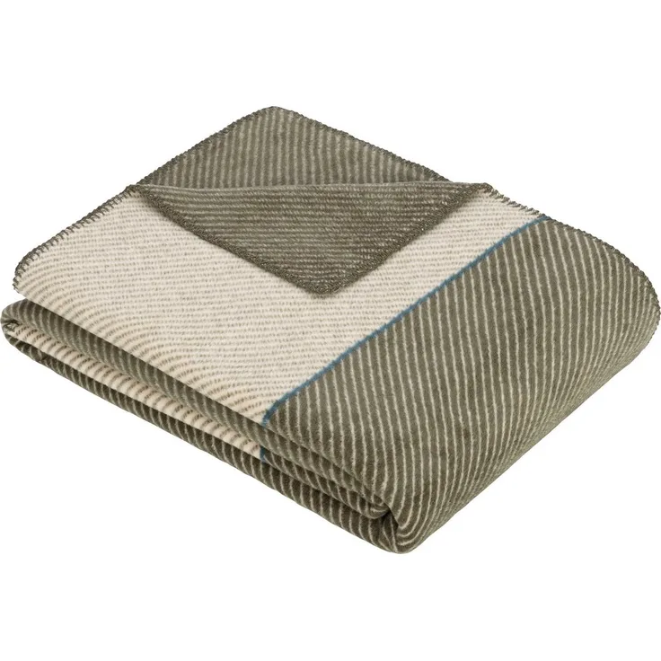 Wohndecke Jacquard Decke Austin, IBENA, 150x200 cm (Breite x Länge), einfarbig, Kuscheldecke