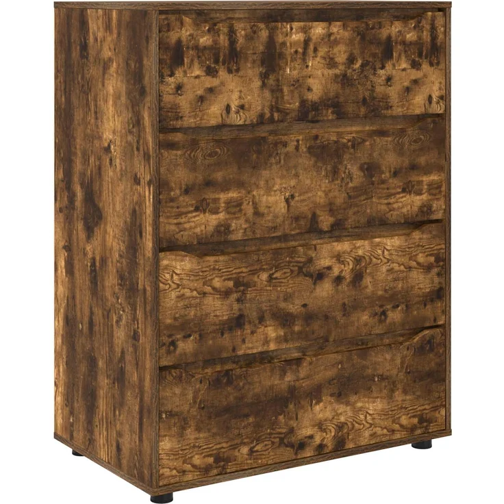 vidaXL Stauraumschränke 80 x 48 x 105 cm Holzwerkstoff Räuchereiche 3406230 – Bild 2