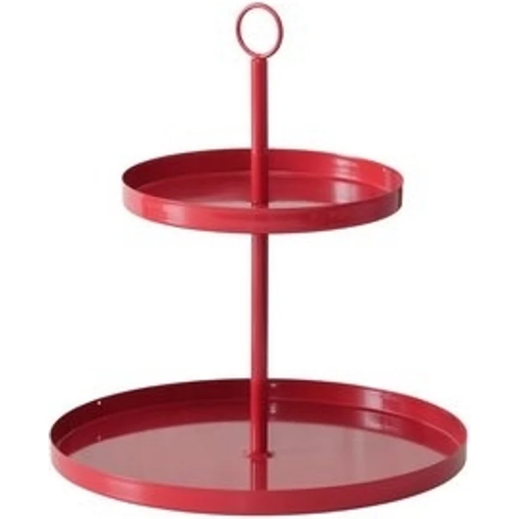 BOLTZE Etagere Samina Etagere rot 34cm (1 Stück), Eisen, (Etageren) – Bild 4