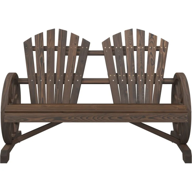 vidaXL Adirondack-Gartenstuhl 2-Sitzer Massivholz Tanne 365096 – Bild 5