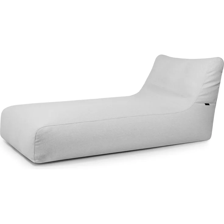 Sitzsack ‘Sunbed 90‘, Bezugstoff - Dunes, 100% Olefin, Fluffy White, 80x180x100 cm cm.