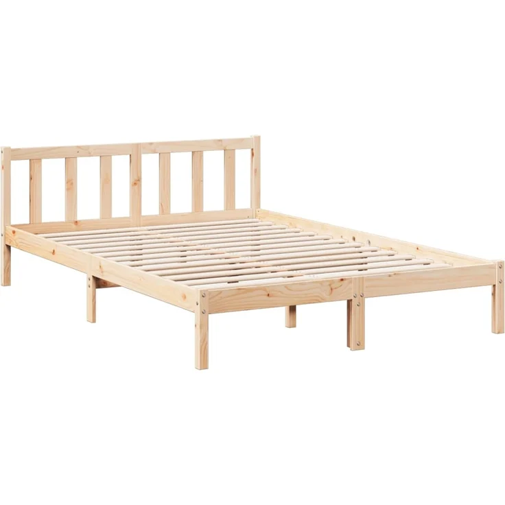 vidaXL Massivholzbett Extra Lang ohne Matratze 160x210 Kiefernholz 852436 – Bild 3