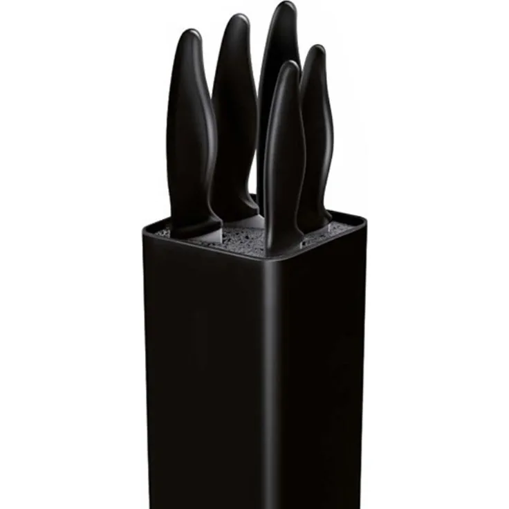 Smile SNS-6 Blockmesser-Set 6-teilig schwarz
