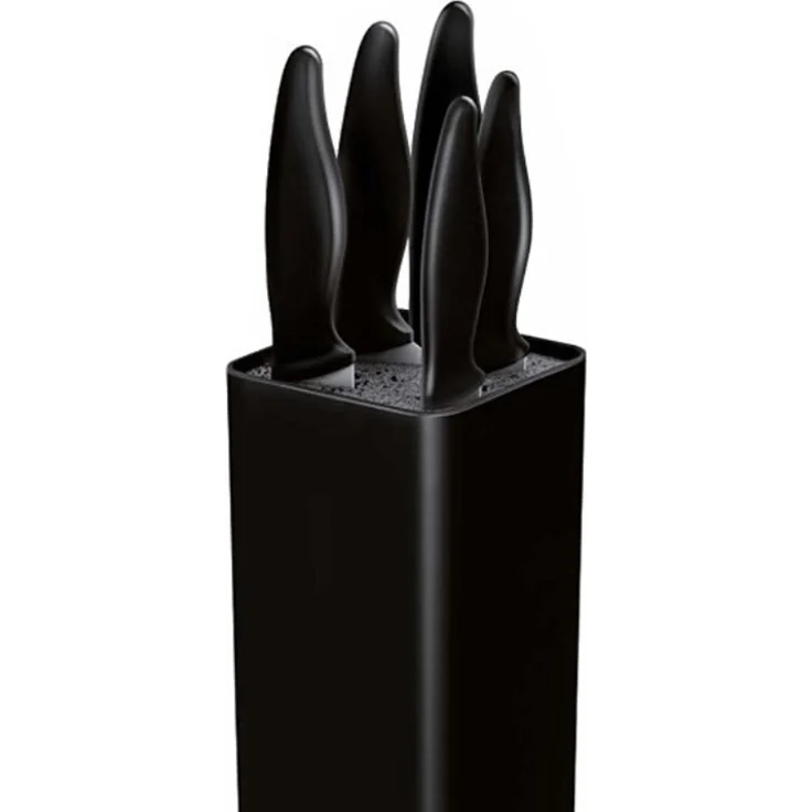 Smile SNS-6 Blockmesser-Set 6-teilig schwarz