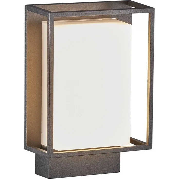 LED Wandaußenleuchte schwarz Nordlux Nestor IP44 550lm 2700K