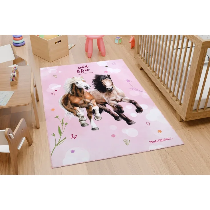 Pferdefreunde Kinderteppich Pferdefreunde 532, rechteckig, Höhe: 6 mm, Motive Pferde