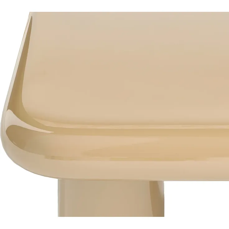 Vente-unique - TAMISDA Couchtisch Holz, Platte Beige - B 90 cm x H 41 cm x L 90 cm – Bild 3