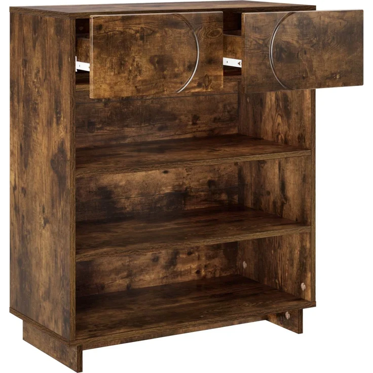 vidaXL Schuhschrank 73 x 38 x 87,5 cm Holzwerkstoff Räuchereiche 8011662 – Bild 3