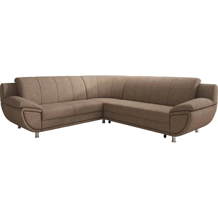 TRENDMANUFAKTUR Ecksofa Rondo II, zeitlos & elegant, bequeme Armlehnen, L-Form, wahlweise mit Federkern, wahlweise mit Bettfunktion, B/T 247/267cm – Bild 2
