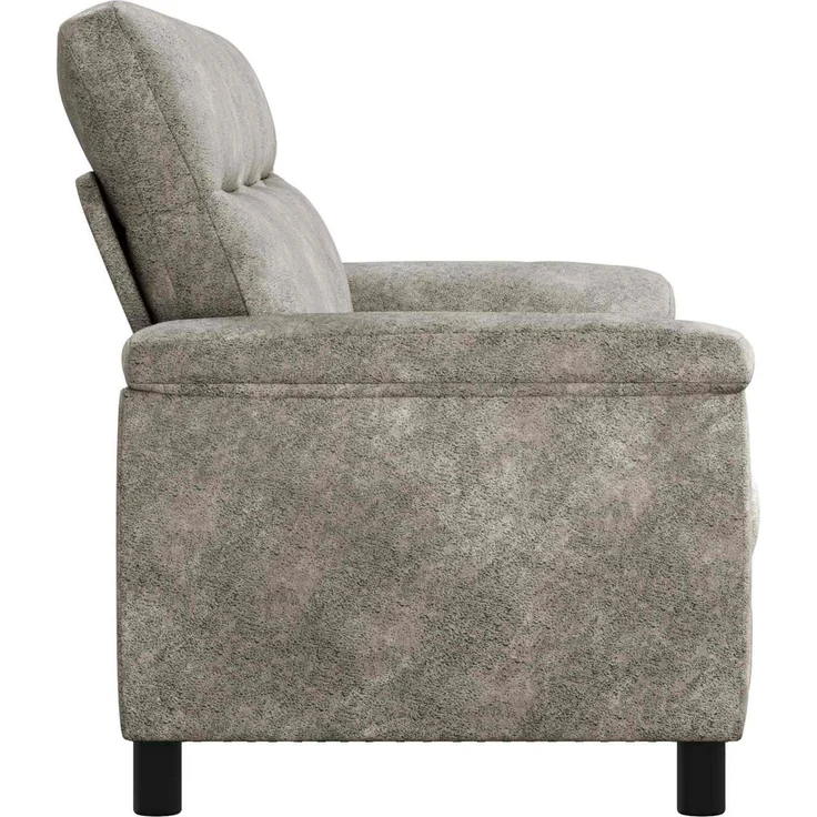 vidaXL Sofa Hellgrau 214 x 90 x 95 cm Kunstwildleder 42040984 – Bild 4